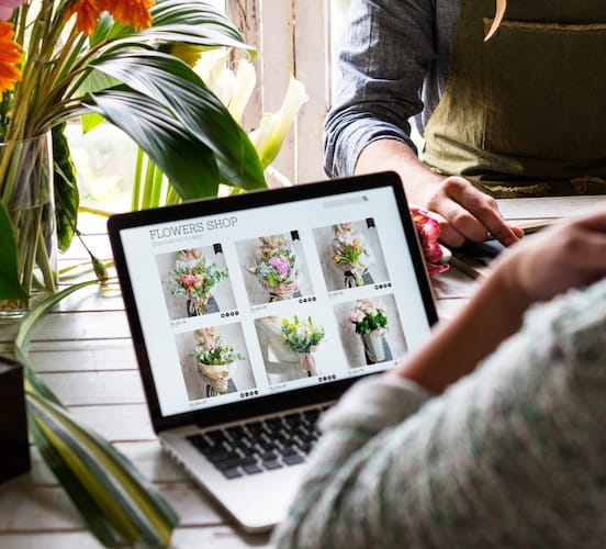 Modèle site fleurs