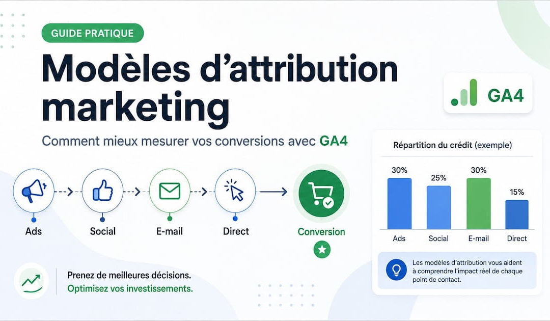 Modèles d’attribution GA4 et Google Ads : comprendre vos conversions