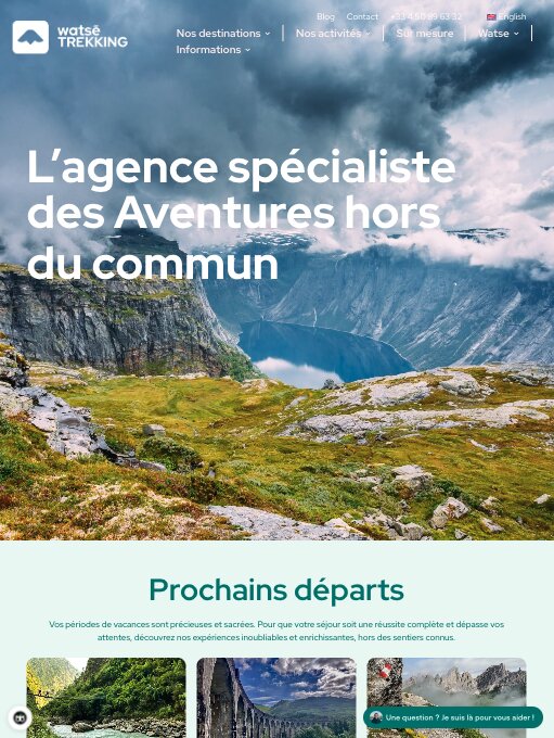 site agence trekking